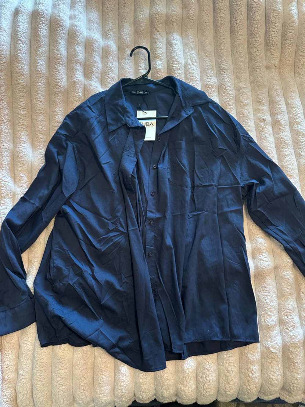 Navy Button-Down Shirt -